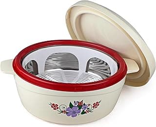 Cello Roti Plus Insulated Casserole Hot Pot Box Case with Lid 1500 ml Red | BPA Free, Double Wall PU Insulated, Inner Drip Tray Casserole For Hot Pot For Roti Chapathi | Hot Pot Roti Case For Kitchen