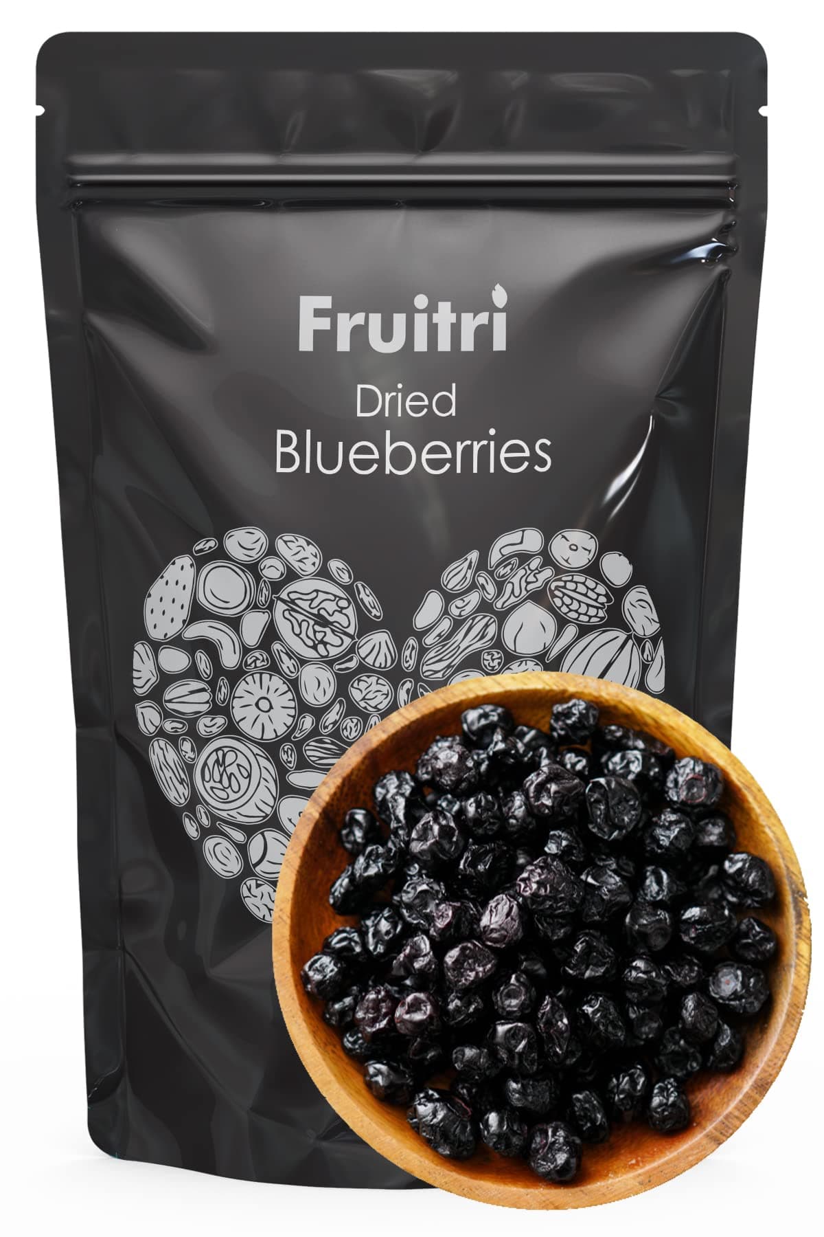 Fruitri Organics Dried Blueberries, Naturally Dehydrated Fruits, 400 grams