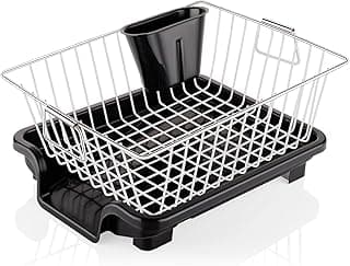 RADIANT Basket Drainer & Dish Drainer Basket for Kitchen/Utensil Stand for Kitchen/Dish Drying Rack with Drainer/Bartan Stand/Dish Rack (Stainless Steel)