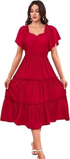 Toochki Dress for Women | Dresses for Women | Fit & Flare Dress | Anarkali Dress for Women | Midi Length Dress | Rayon Dresses | One Piece Dress for Women