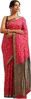 Soch Womens Silk Ethnic Motifs Zari Woven Saree
