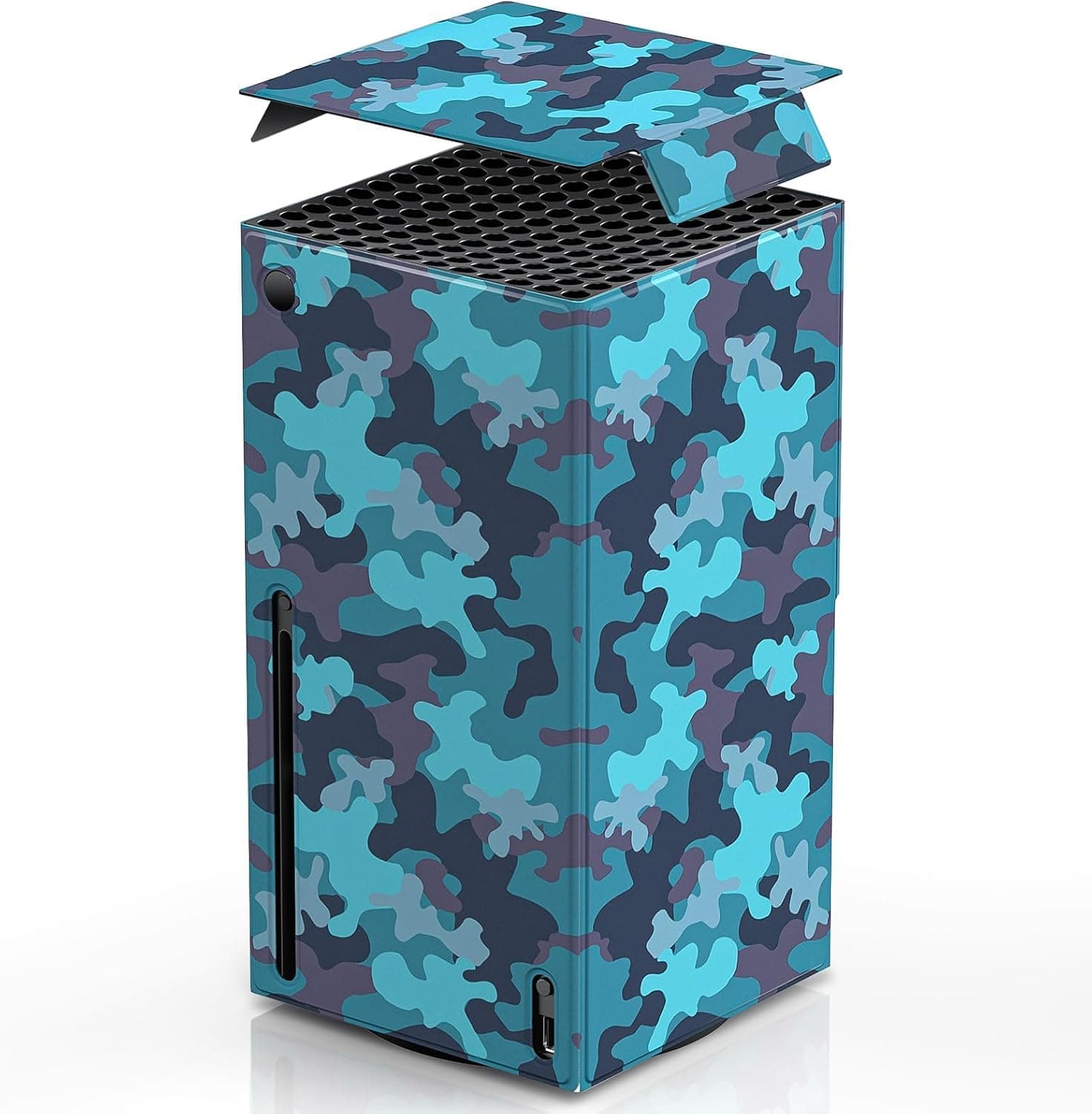 New World Magnetic Smart Wraps for Xbox Series X Console,Full Protection Protective Cover Case for Xbox Series X Accessories with Premium PU Leather and Soft Inner Lining, Dust cover for Xbox series X