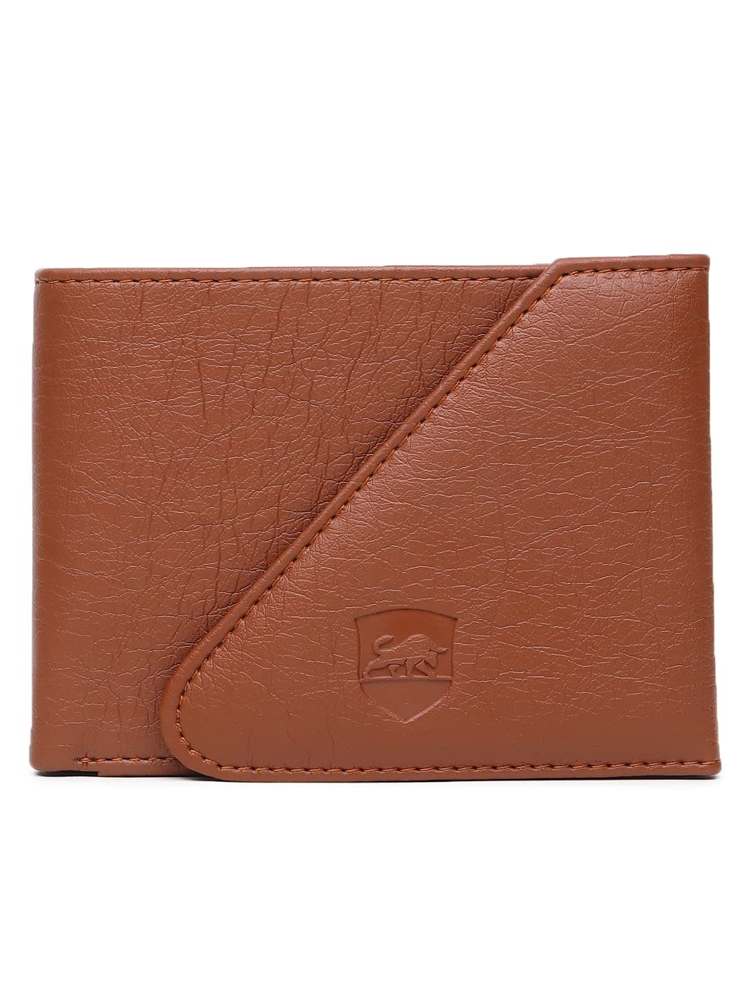 SAMTROH Men Casual, Ethnic, Evening/Party, Formal, Travel, Trendy Tan Artificial Leather Wallet (4 Card Slots) (SM_Bull_Tan_Kan)