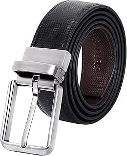 Creature Vegan Leather Formal/Casual Reversible Belt For Men/Boys (Color-Black/Brown||BL-02)