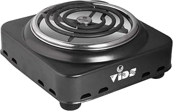 VIDS Portable Coil Electric Stove 1000 Watt (without regulator) | Coil hot plate/Electric Cooking Heater/Induction Cooktop (Mild Steel body) (1 Burner) Dark Grey