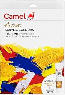 Artist Acrylic Colours 14 Shades x 20ml