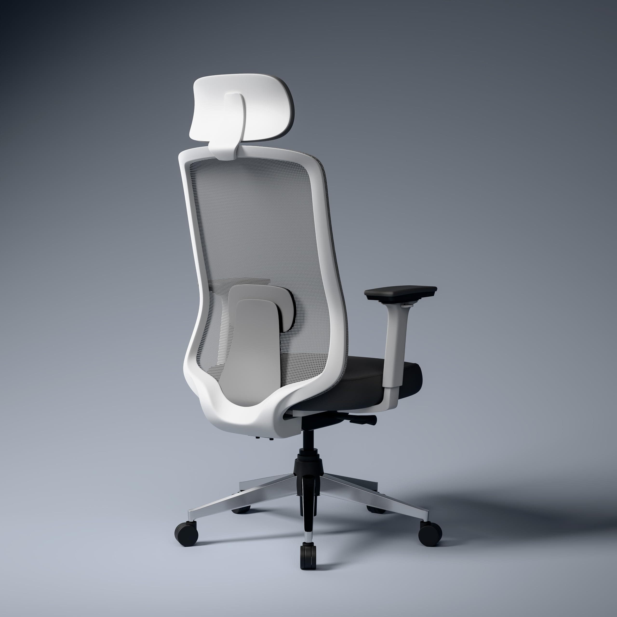 Green Soul Cosmos Superb | Premium Minimal Design Ergonomic Office Chair for Work | 5 Year Warranty | Intelli-Adapt Recline Mechanism | 3D Armrest | Mesh | Adjustable Lumbar | White Grey