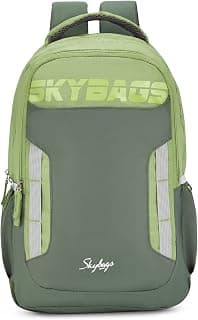 Skybags 18 Ltrs (47 Cms) Standard 3 Compartment Backpack (Bpvox22Egrn_Green)