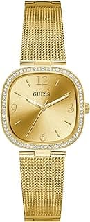 GUESS Square 32mm Champagne Dial Analog Women Watch - GW0354L2