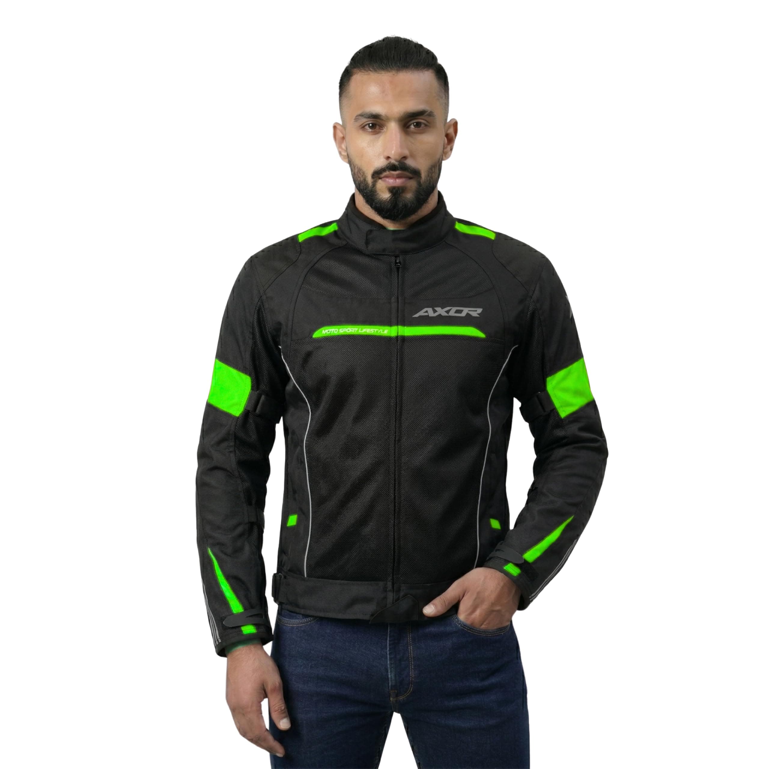 Axor Cruise 2 Jacket Black Neon Yellow-L
