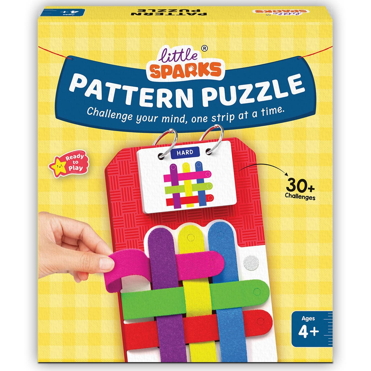 Smartivity Pattern Puzzle Game for Kids 4-8 Years | Color & Pattern Matching Toy | 30+ Challenges I Hand-Eye Coordination, Logical Thinking | Educational Travel Game for Ages 4,5,6,7,8 Boys & Girls
