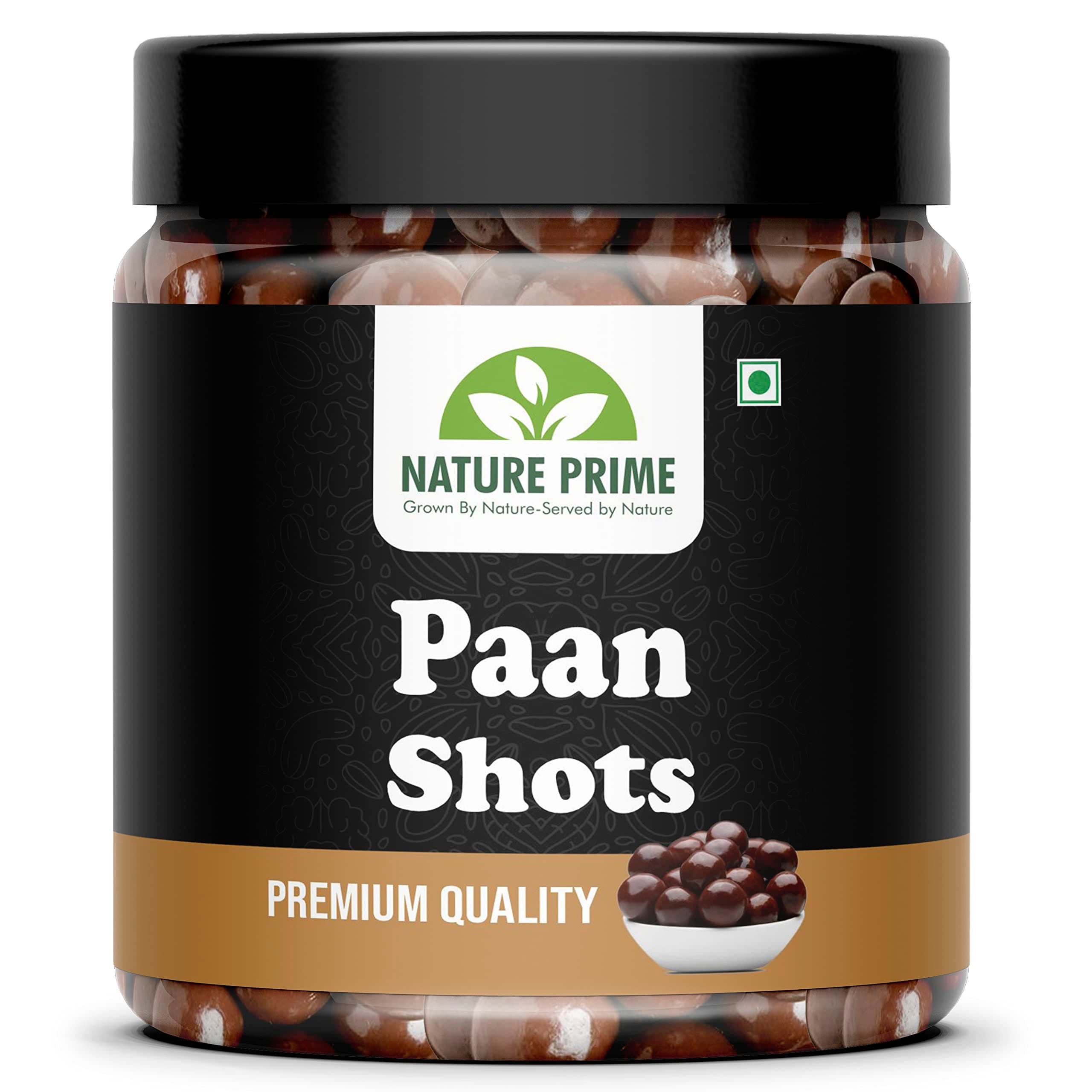 Nature Prime Paan Shots (Instant Paan, Mouth Freshener, Mukhwas) Pan Flavor Candy | Paan Shots | Pan Laddu - Paan Candy 400 GM (JAR PACK)
