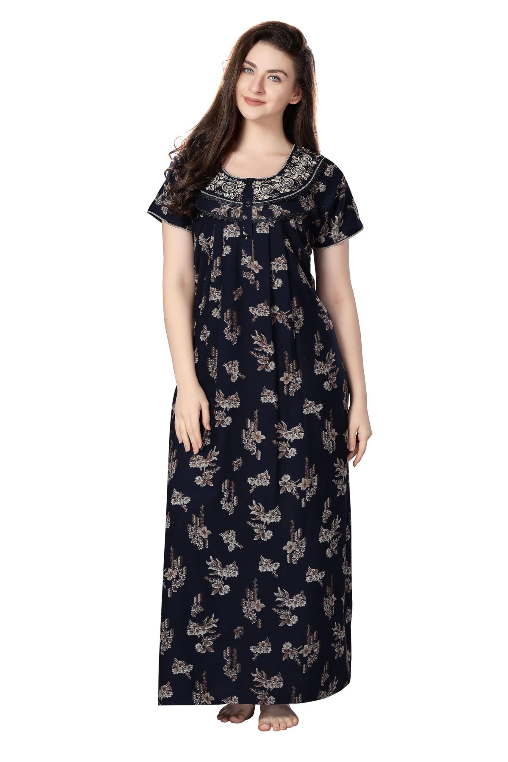 Soulemo Women's Printed Nighty (Alpine) 1629
