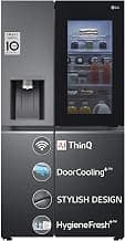 LG 635 L Frost-Free Inverter Wi-Fi InstaView Door In Door UVnano Side-By-Side Refrigerator Appliance with Water Dispenser (2023 Model, GL-X257AMCX, Matte Glass, Door Cooling+ with Hygiene Fresh)