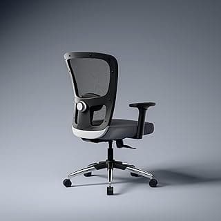 Green Soul Jupiter Superb (Mid Back) | Ergonomic Mesh Office Chair for Work | 3 Year Warranty | Multi-Lock Synchro Tilt Recline Mechanism | 2D Armrest | Adjustable Lumbar | Grey
