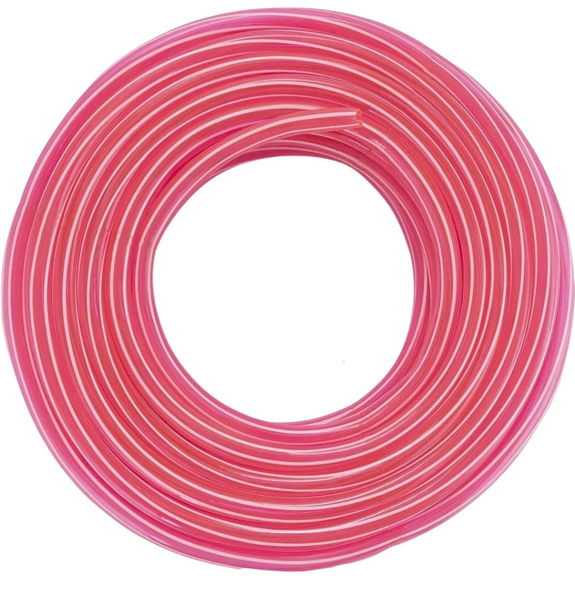 LUVBATH 5 Meter Heavy Duty PVC Garden Hose Pipe 0.75 Inch | Flexible & Lightweight Water Pipe for Gardening, Car Washing, Floor & Balcony Cleaning | Durable Leak Resistant Water Hose (16.4 Feet, Pink)