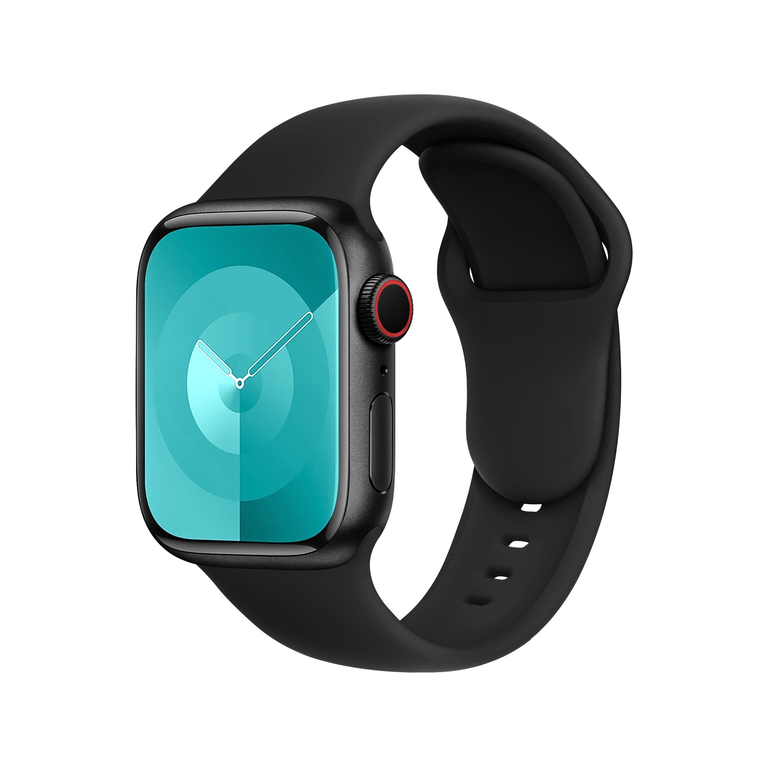 DONEGANI C1 Band for Apple Watch Bands Women Men Se Ultra 2 40mm 44mm 46mm 42mm 45mm 41mm 38mm 49mm Series 10 9 8 7 6 5 4 3 iWatch Sport Strap Silicone Black