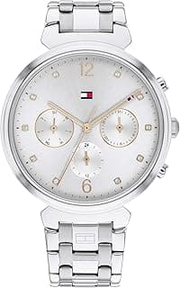 Tommy Hilfiger Quartz Analog with Grey Dial Silver Stainless Steel Strap Watch for Men - TH1782346W