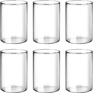Treo by Milton Vector Borosilicate Glass Tumbler, Set of 6, 300 ml Each, Transparent, Ideal for Water, Juice, Cocktails, Mocktails