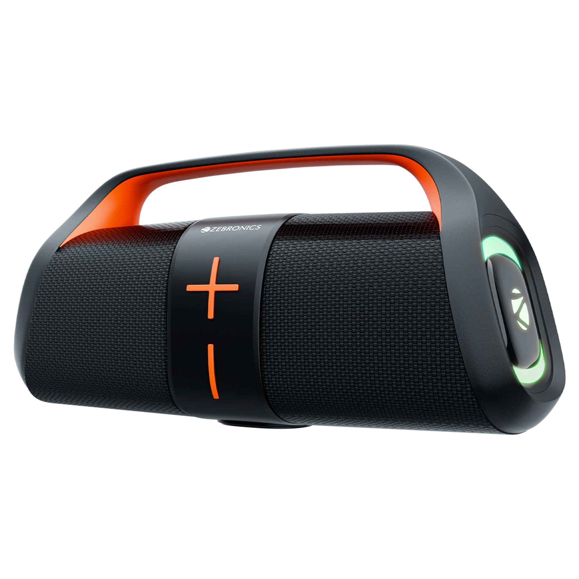 ZEBRONICS 30 Watts Portable Bluetooth Speaker, 10 Hours Playback, Dual 6.6cm Powerful Drivers, Dual Passive Radiator, mSD, TWS, Call Function, BTv5.3, USB, RGB LED (Sound Feast 200)