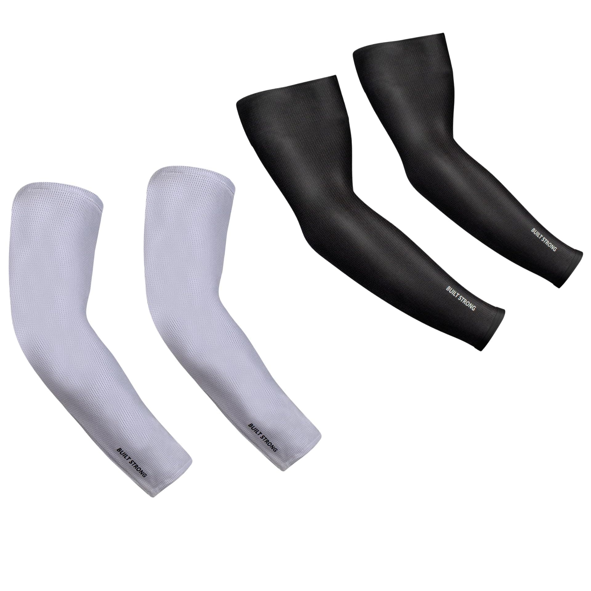 XTRIM Unisex Arm Compression Sleeves for Bike Riding, Medium, Black & Grey | For UV Protection, Breathable, Sweat-Wicking Compression Sleeves for Sports
