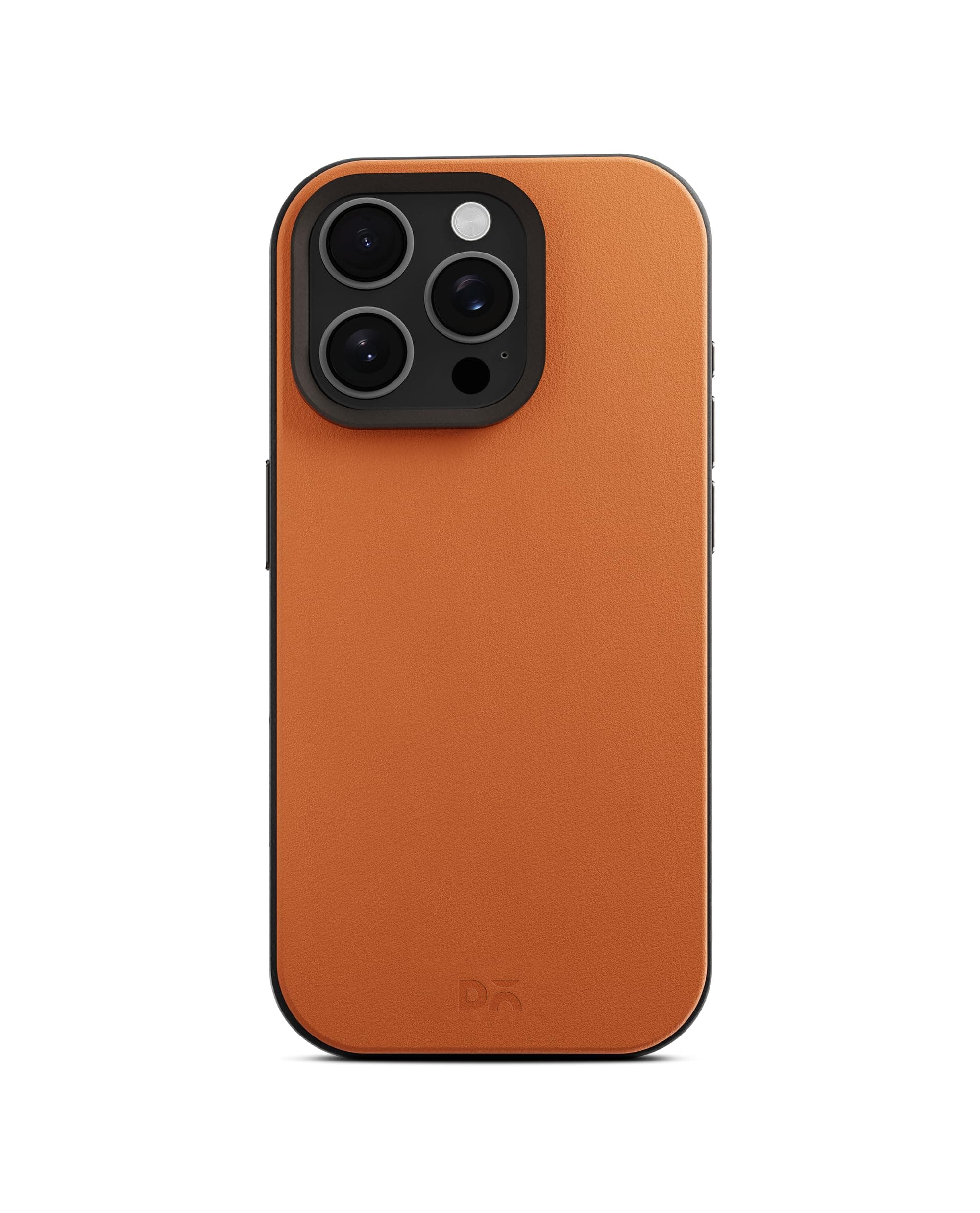 DailyObjects Leatherite Case for iPhone 16 Pro Max Compatible with Mag-Safe Wireless Charging | Tan-Grey Hybrid Magnetic Back Cover