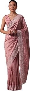 KALKI Fashion Pink Tussar Saree With Unstitched Blouse Tussar sarees for women | Traditional Ethnic Wear |Fashion Wear| Wedding Collection | Festive Saree | Elegant Designer Saree