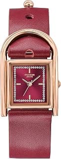 Sonata Sonata Poze 6 Strokes and Stroll Quartz Red Round Dial Women's Watch | Leather Strap Material | Watches for Women Analog - SP80132WL01