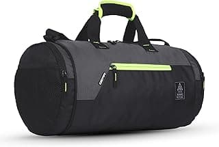 Gear Cross Training 9"/29L Large Water Resistant Duffle Bag | Travel Bag | Gym Bag for Men & Women (Black - Grey)