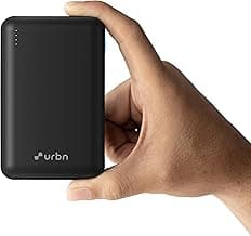URBN 20000 mAh Premium Edition Nano Power Bank | Two-Way 22.5W Super Fast Charging | Pocket Size| Dual Type C Power Delivery (PD) Output + 1 USB Output for Quick Charge (Black) USB Type-C Input