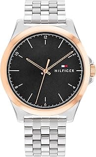 Tommy Hilfiger Quartz Multifunction Black Dial Stainless Steel Strap Casual Watch for Men_TH1710545W
