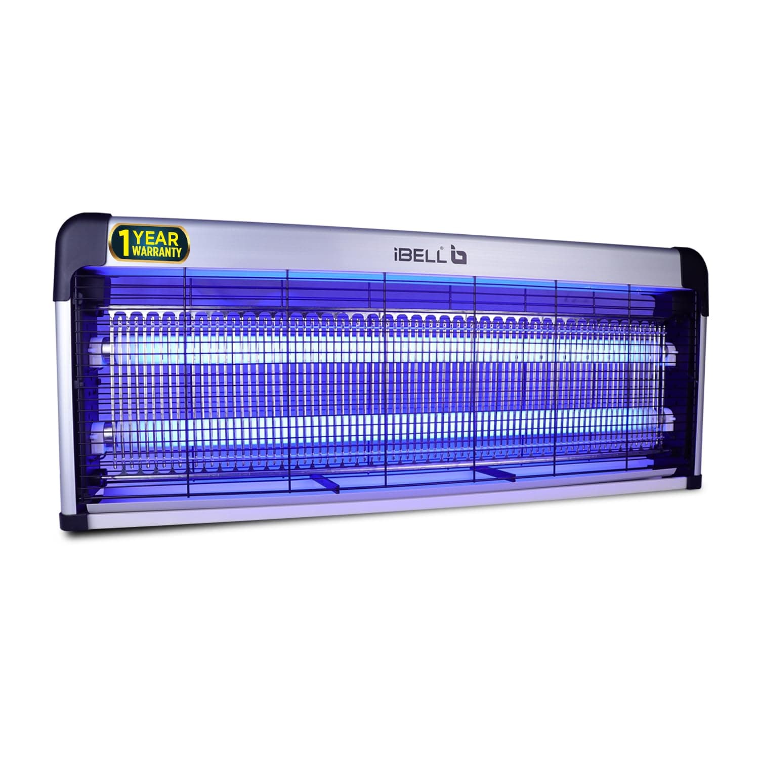 IBELL 202IK Insect Killer Machine 40W Bug Zapper, Energy Saving, Aluminium Body & UV Bulbs, Fly Catcher for Home, Hotels & Offices, Insect Control (Grey)