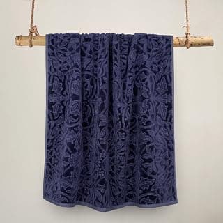Trident Soft Comfort Fashion Collection Towels for Bath, Large Size Bathroom Towels 600 GSM, 100% Cotton Bath Towel for Men/Women, Large Bath Towel (1-Piece 90cm x 150 cm), Blue