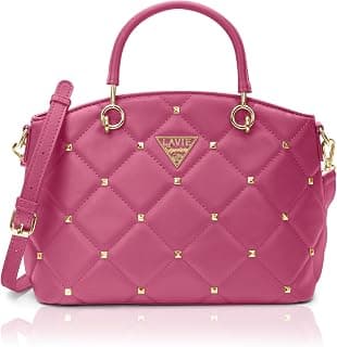Lavie Signature Women's Stud Lima Satchel Handbag | Satchel Bag for Work | Ladies purse | Stylish Shoulder Bag | Gift For Women