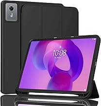 ProElite Cover for Lenovo idea Tab 11 inch 2025 case Cover, Soft Flexible Flip Case Cover for Lenovo idea Tab 11 inch 2025 with Pen Holder [Recoil Series] - Black