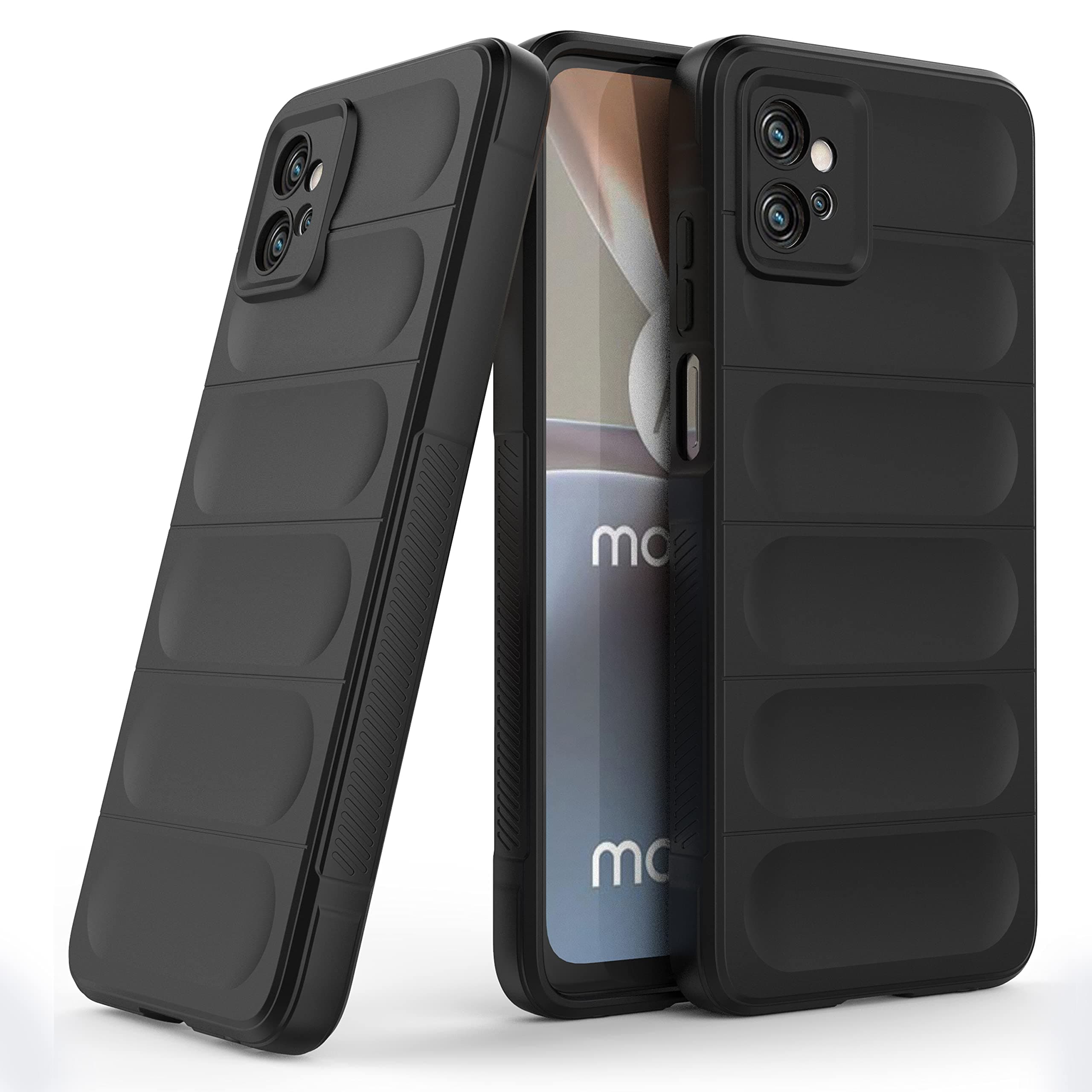 Amazon Brand - Solimo Mobile Cover for Moto G32 (Silicone_Black)