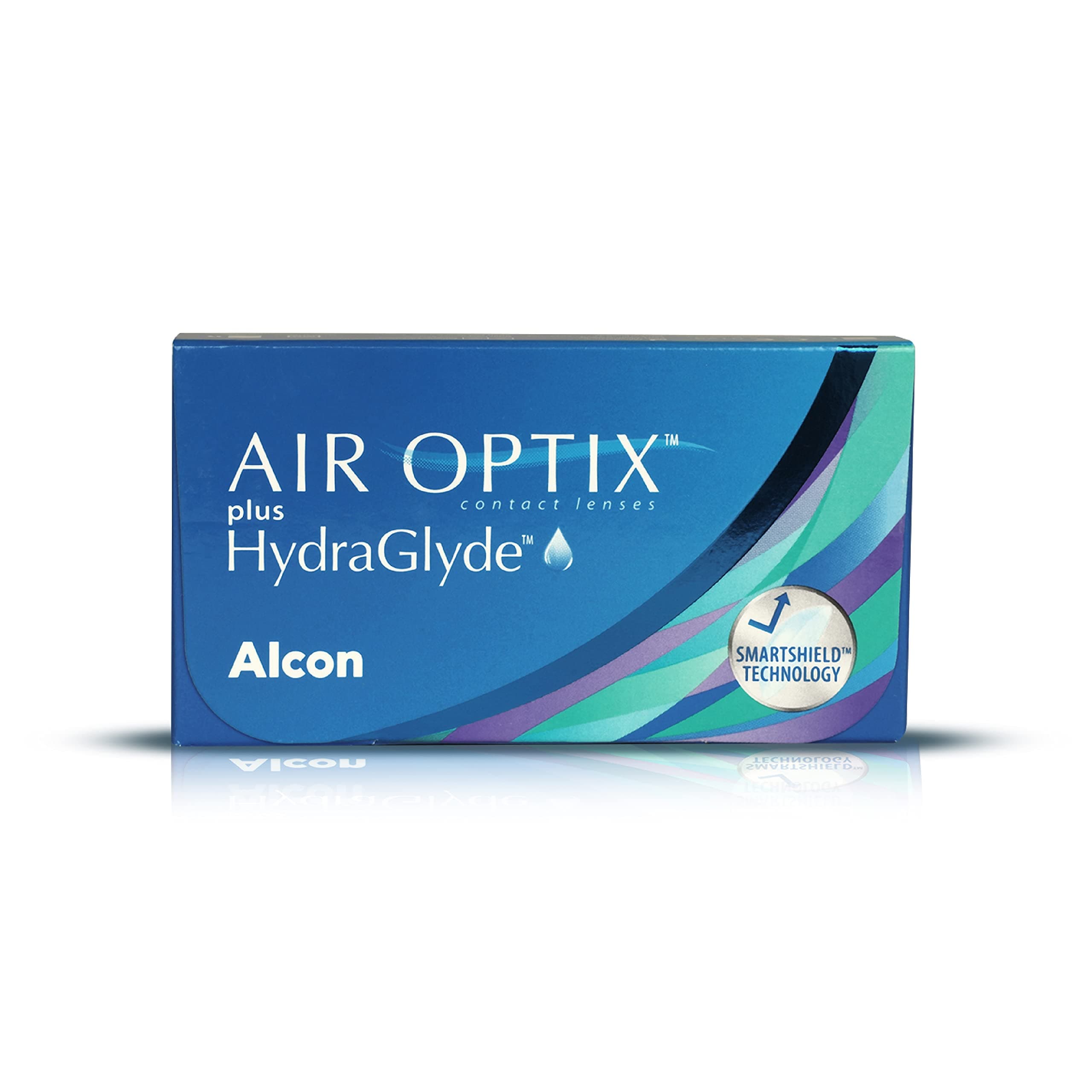 ALCON Air Optix Plus Hydraglyde Quality Soft Contact Lens -6 Pieces Lens Pack Power Range -2.50, -2.5.