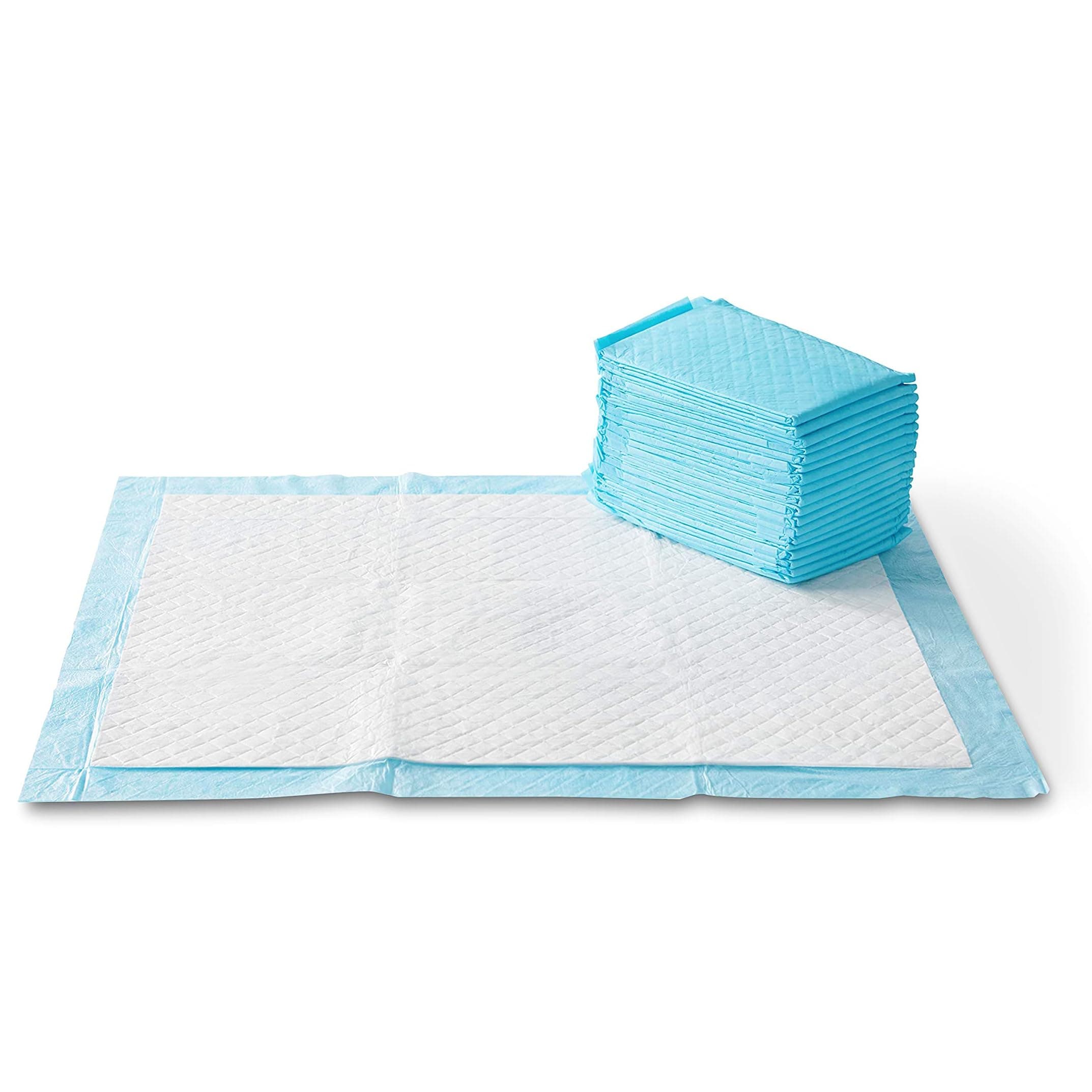 amazon basics, Pet Pee Pads for Potty Training | Heavy Duty Absorbency| XL Size 71 x 86 cm | 50 Pieces| Leak-Proof Quick Dry 5-Layer Design, for Large Dogs Breeds (Heavy Duty, XL Size, 50 Pads)