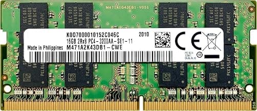 16GB DDR4-3200MHz SODIMM PC4-25600 CL22 2Rx8 1.2V 260-Pin SO-DIMM for Laptop Notebook Ram Compatible with Samsung Memory Module (3 Year Warranty)