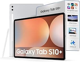 Samsung Galaxy Tab S10 Plus [Smartchoice], S Pen in-Box, 31.5 cm (12.4 inch) Dynamic AMOLED 2X Display, 12 GB RAM, 256 GB Storage, Wi-Fi + 5G Tablet, Platinum Silver