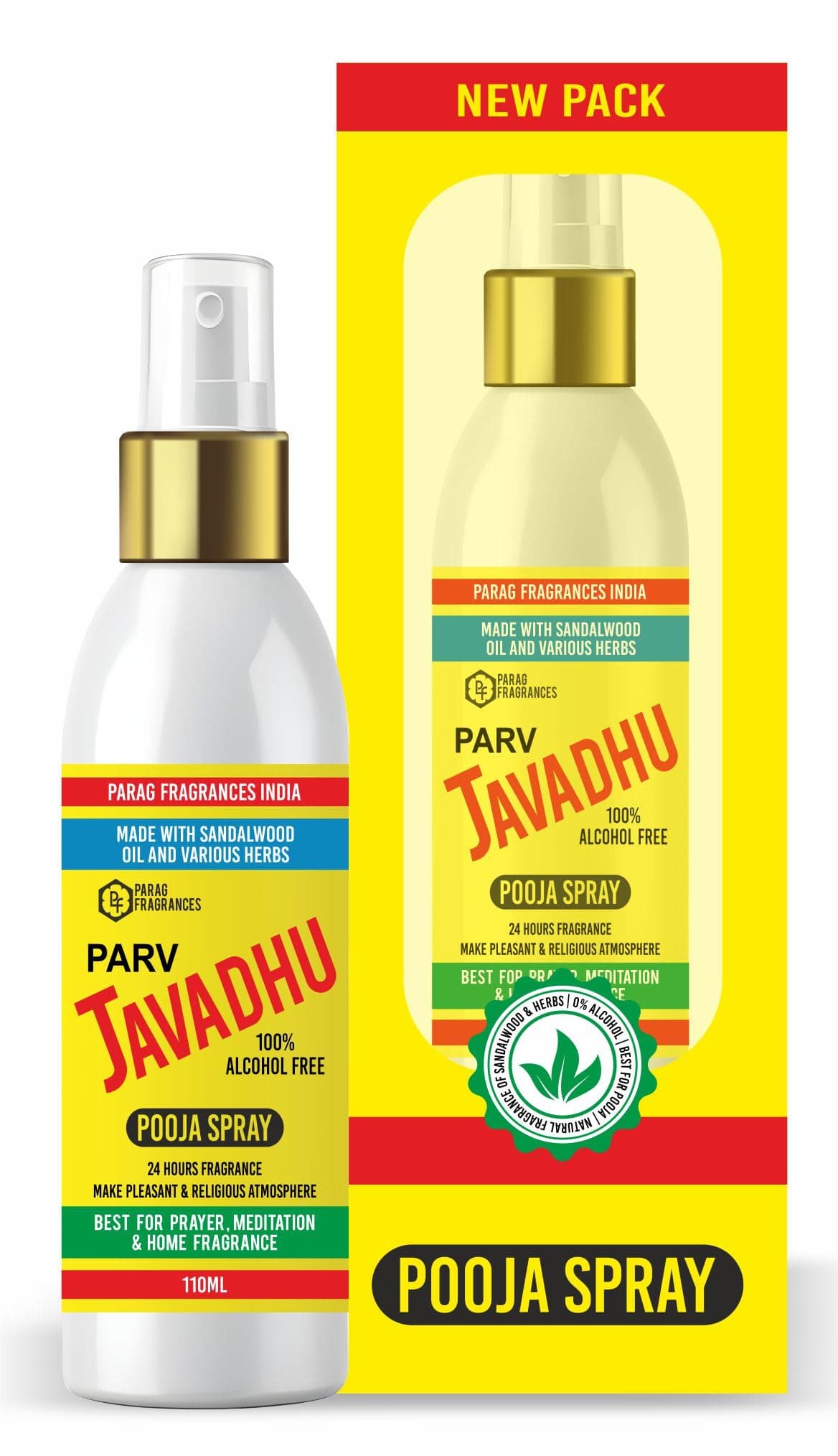 Parag Fragrances Javadhu Alcohol Free Pooja Perfume 110ml