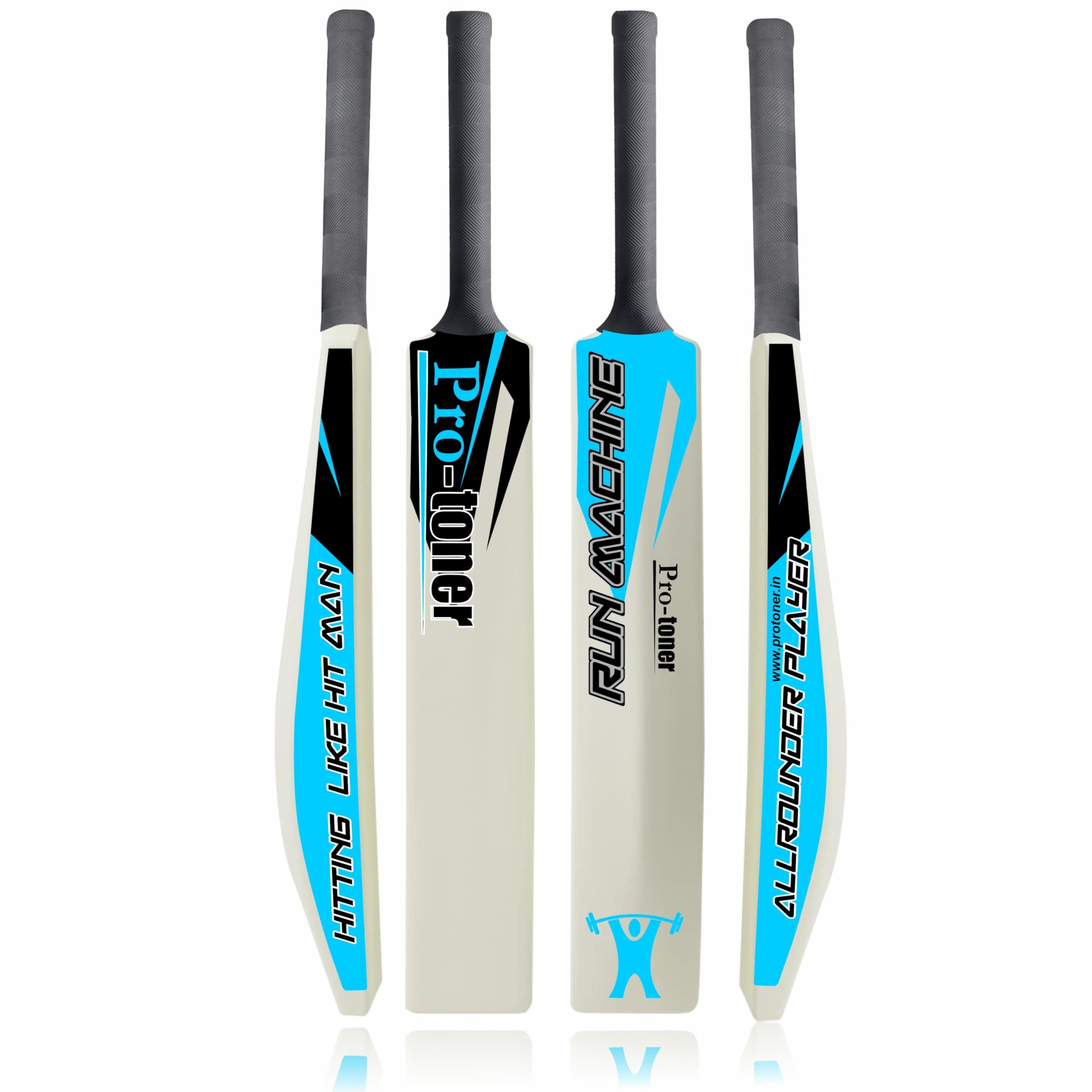Protoner PU Foam Filled Tennis Cricket Bat Full Size Bat (35 X 4.5 inch) for All Age Group, Plastic