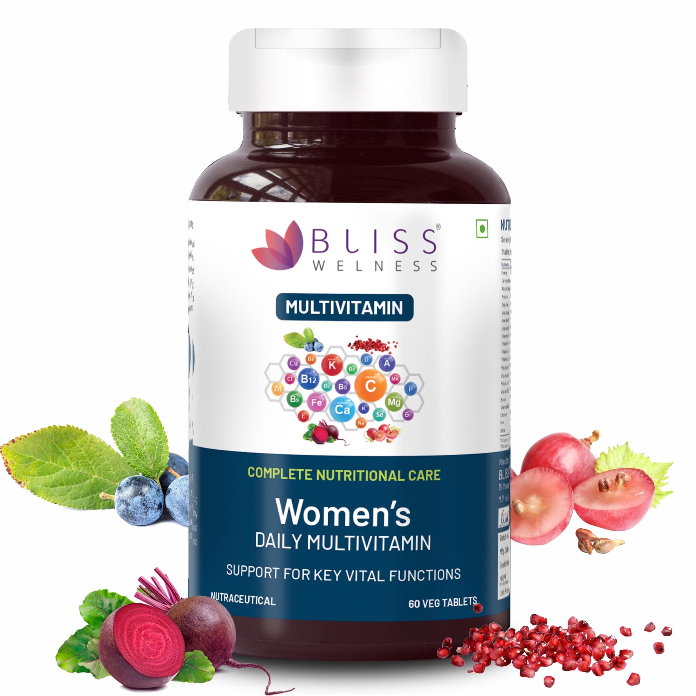 Bliss Welness Women's Daily Multivitamin - 60 Tablets