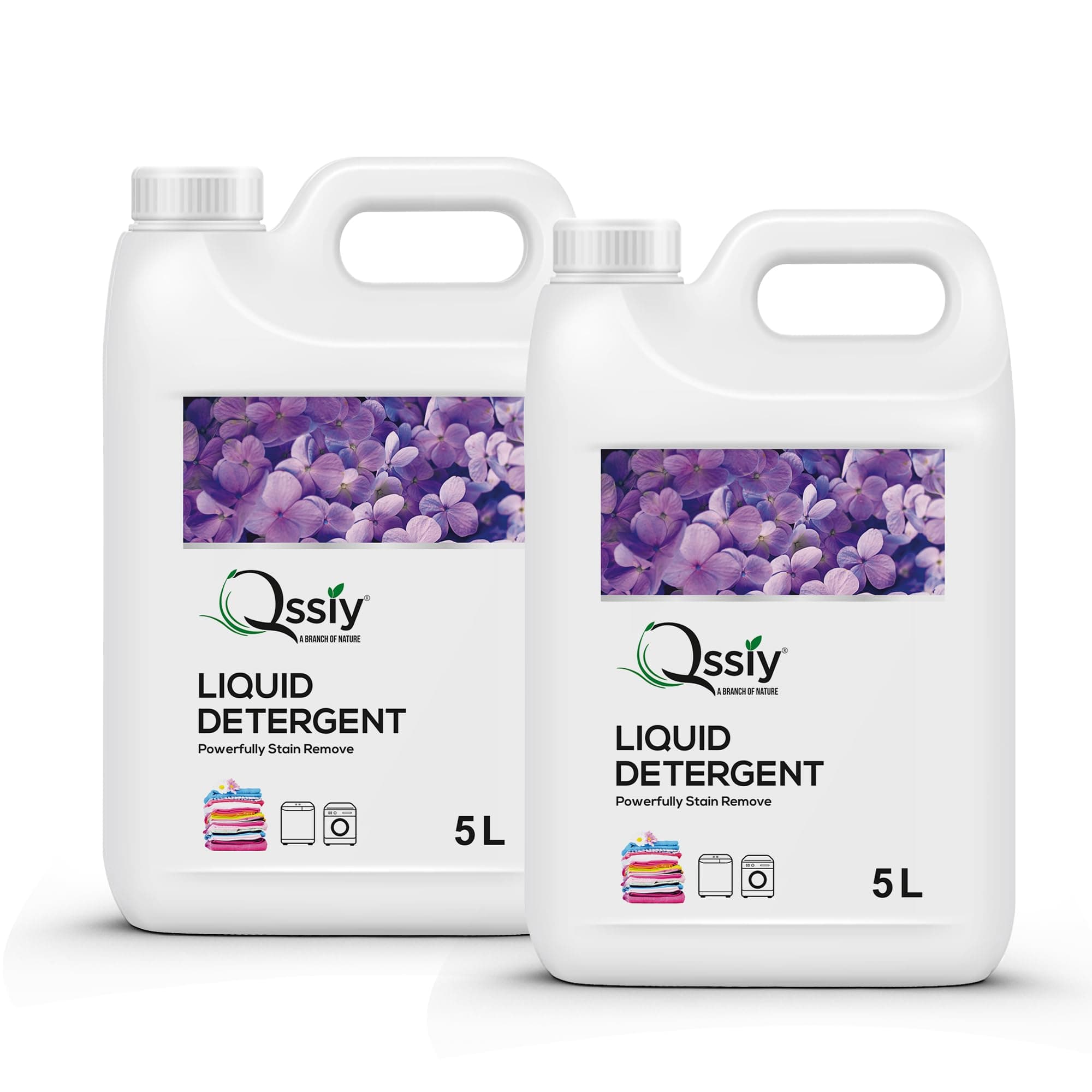 Qssiy Liquid Laundry Detergent Can, Lavender, Concentrated Stain Remover for Hand & Machine Wash