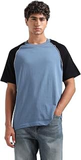 Flying Machine Men's Relaxed Fit T-Shirt | Colour Blocked | Tshirt for Man