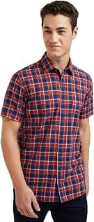 Colorplus Tailored Fit Medium Red Formal Shirt for Men
