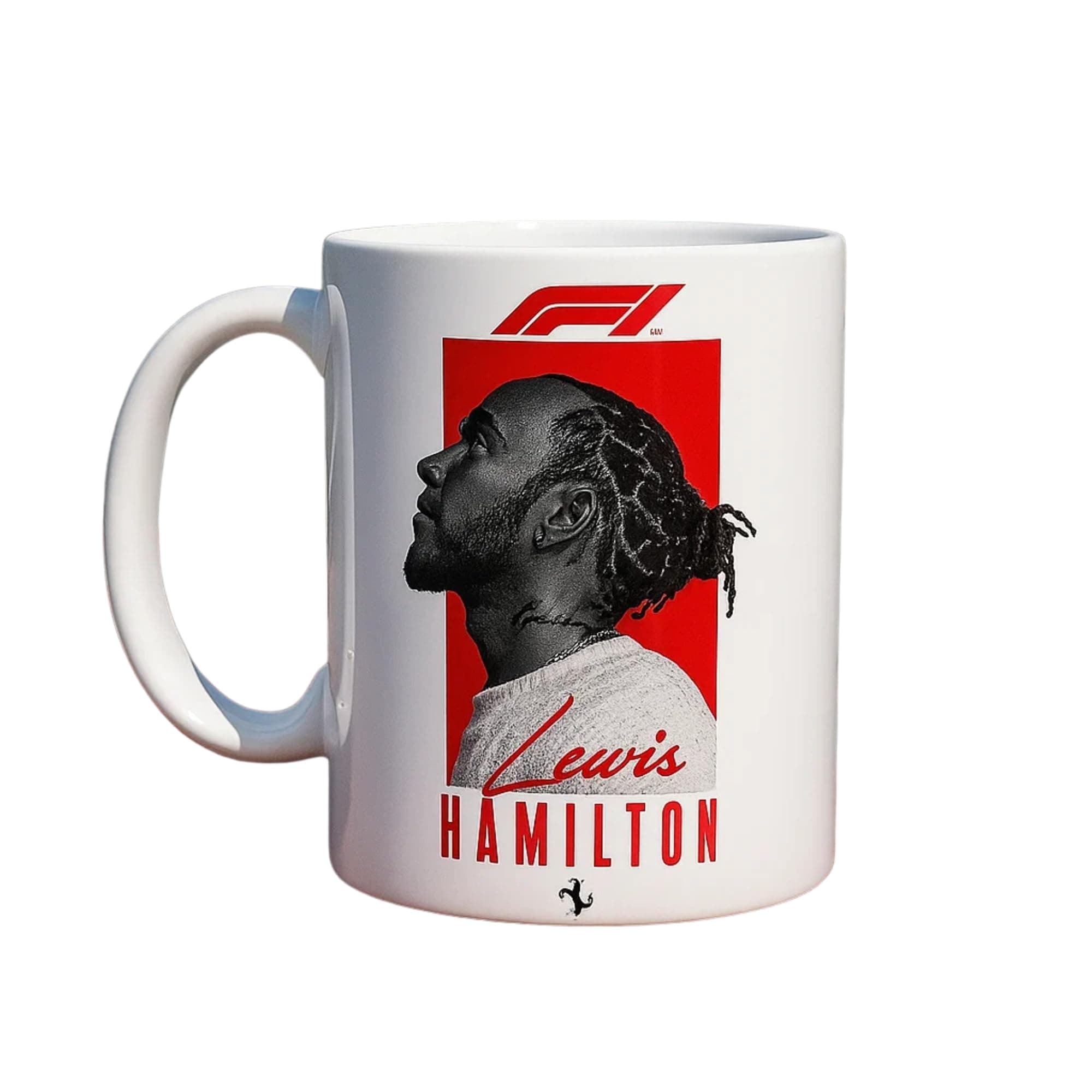 DC ENTERPRISES F1 HAMINGTON White Ceramic Mug | 350 ml Premium Printed Coffee & Tea Cup | Unique Gift for Men, Friends & Collectors | Microwave Safe & Durable | Dishwasher Safe