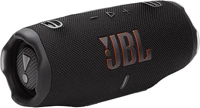 JBL Charge 6, Powerful Pro Sound with AI Sound Boost Wireless Portable Bluetooth Speaker,28 Hrs Playtime, Auracast Multi-Speaker Connection, Built in Power Bank, IP68 Waterproof & dustproof, Black