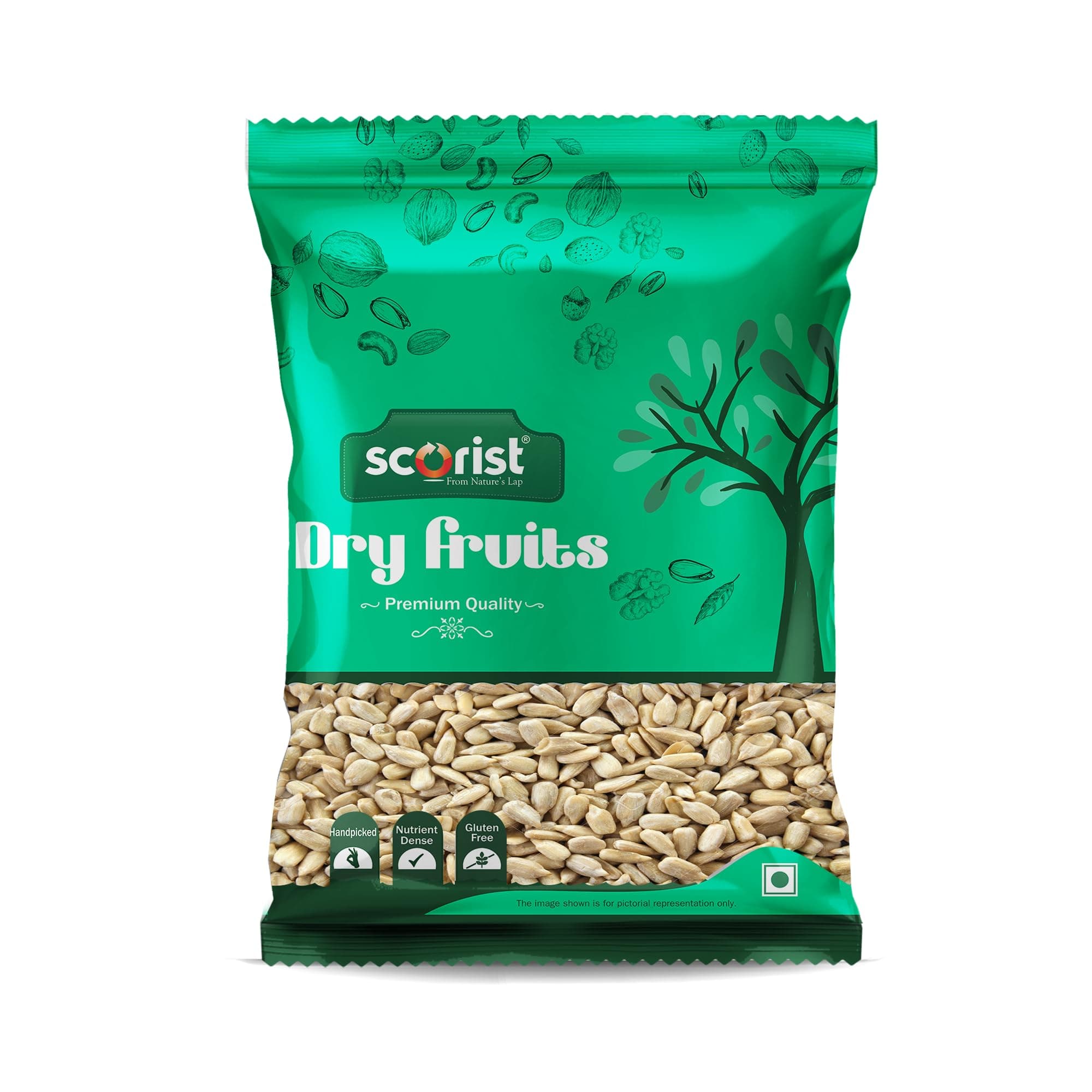 Scorist Premium Sunflower Seeds 200g I Sunflower Seeds for Eating | Diet Food | Healthy Snack | Raw seeds | Weight management | Source of Antioxidants