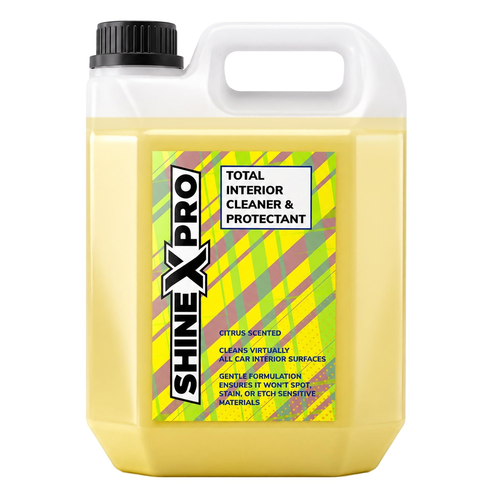 ShineXPro Car Interior Cleaner and Protectant - Car Interior Cleaning safe as a Car Dashboard Cleaner, Car Seat Cleaner & All Interior Surfaces - Infused UV Blockers Protect from Fading - Citrus Scent